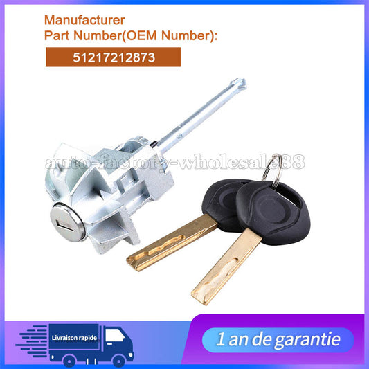 Barillet Serrure de Porte Avant Gauche + Clés Pour Série 3 51217212873 Neuf n