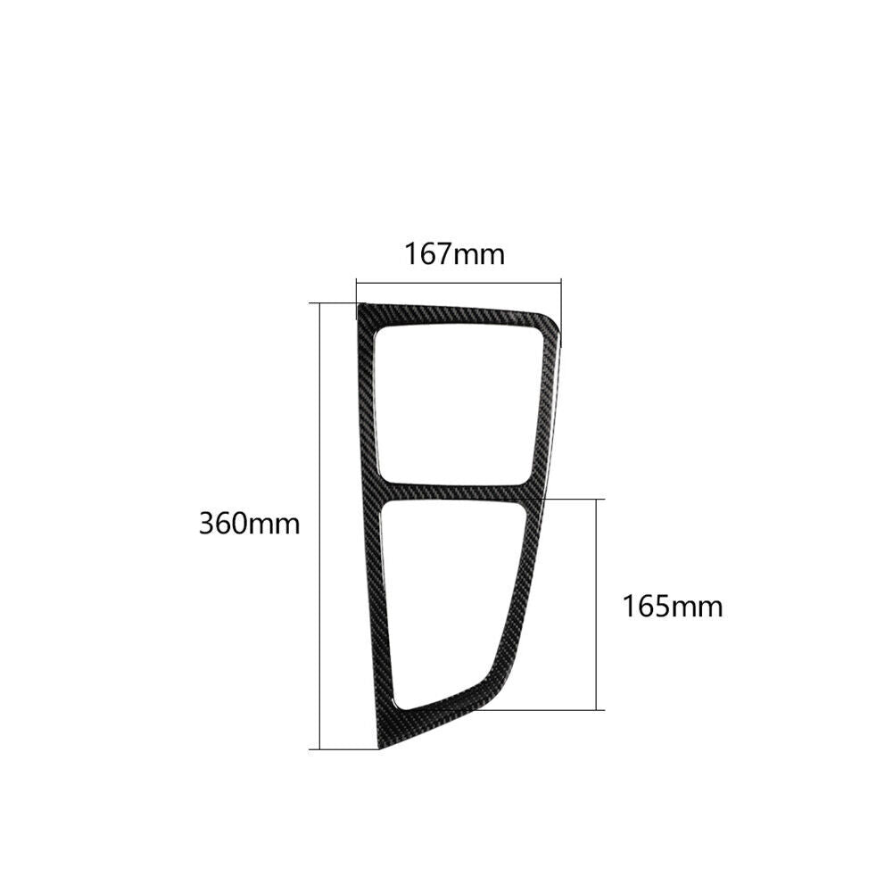 Red Carbon Fiber Gear Shifter Out Frame Cover Trim for Corolla 2014-2018 v