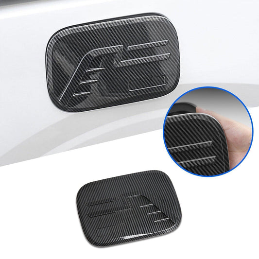 for Kia Carnival 22-2024 Gas Fuel Tank Mouldings Lid Carbon Fiber Cover Trim 1X