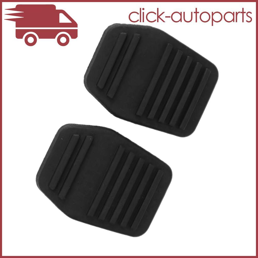 2pcs Brake Clutch Pedal Rubber Pedal Cover Black Fits for Ford Focus Mondeo Transmit Q