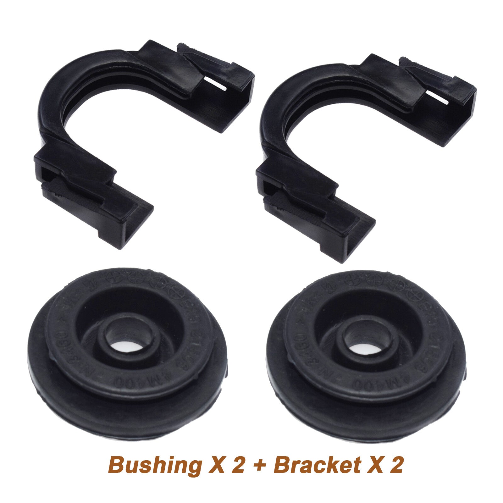4-piece upper radiator mounting bushing and bracket kit for Altima Maxima Quest n