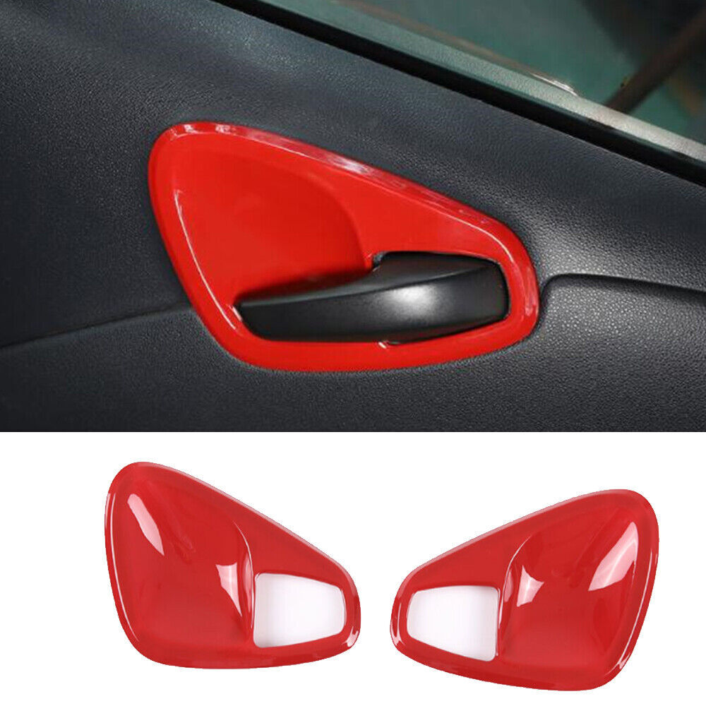 Red ABS interior door handle cup cover trim suitable for Smart 2010-14 n