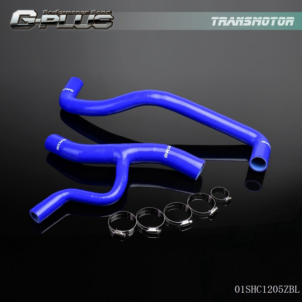 Silicone coolant radiator hose kit for 1996-04 for Ford for Mustang GT 4.6L V8, Blue.