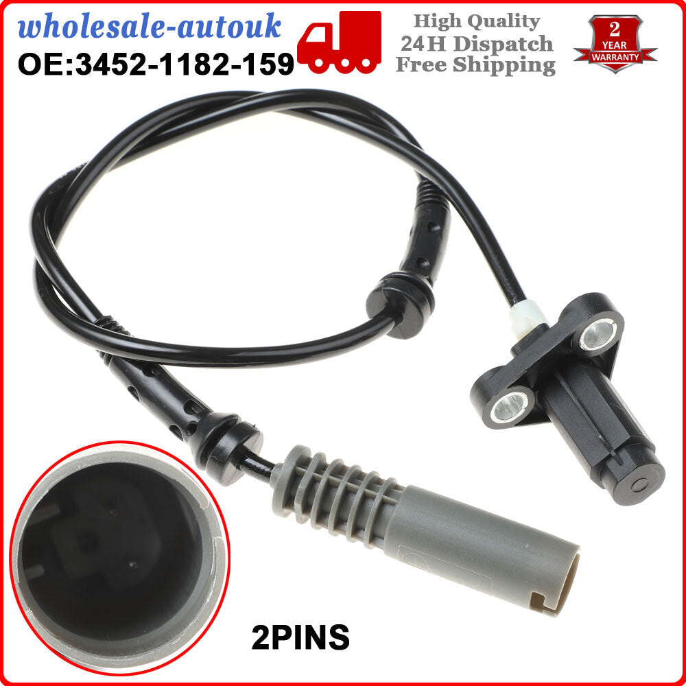 2 ABS Sensor Front Left Right for BMW 5 E39 520/523/525/528/535/540i 34521182159