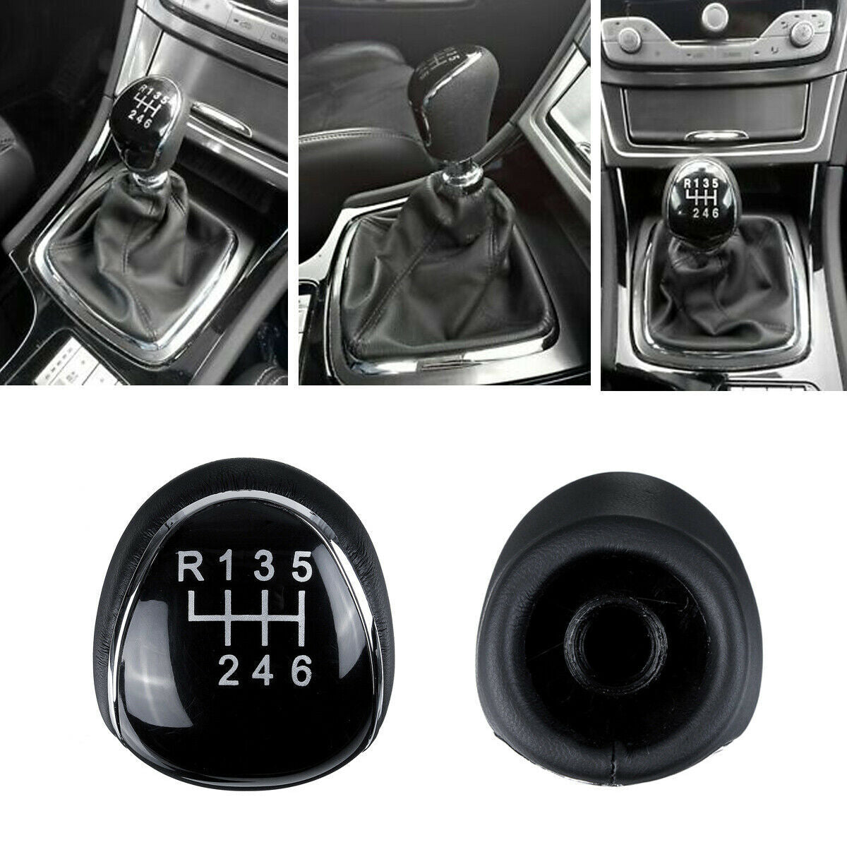 6 Speed Car Gear Stick Shift Knob Shifter  for ford  Mondeo IV S-MAX C-MAX Kuga Q