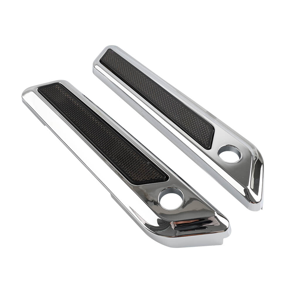 for Harley Touring Electra Glide Road King Saddle Bag Hinge Latch Covers Chrome Q