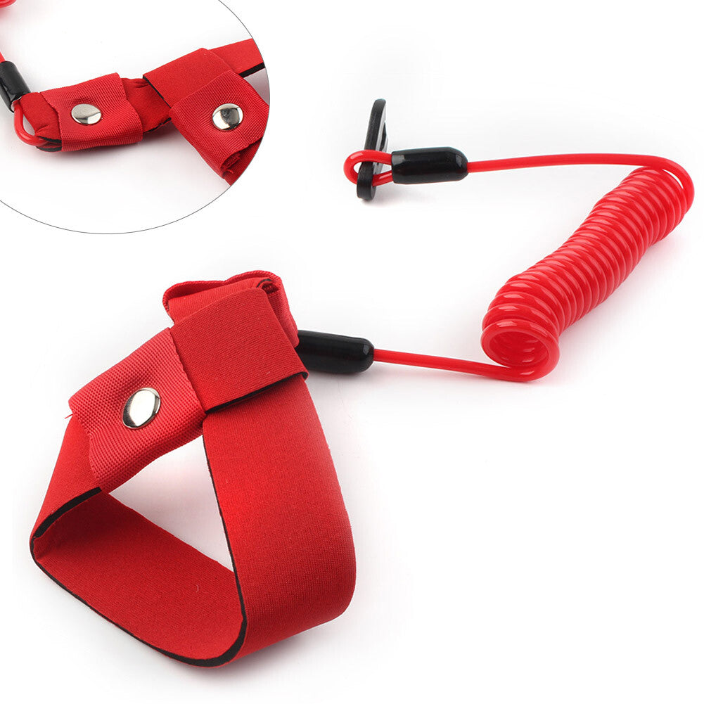 Stop Kill Key Floating Safety Wrist Lanyard Red for Yamaha Jet Ski Wave Runner Q