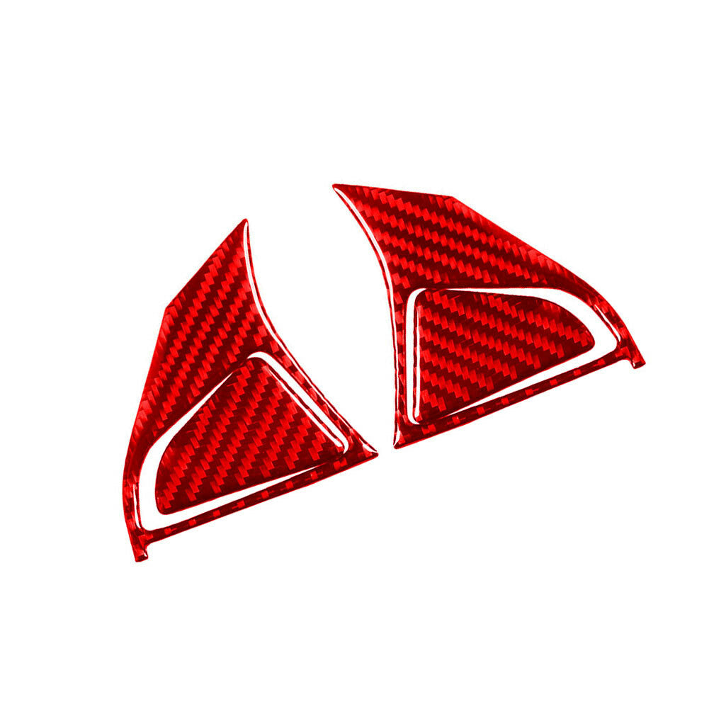 Red Carbon Fiber Watercup Panel Holder Cover Trim for Jeep for Wrangler JK 2011-2017 v