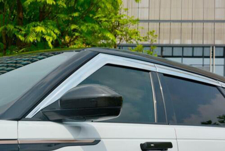 chrome Window Visor Vent Sun Shade Rain Guard 6p for Range Rover Velar 2017-2022