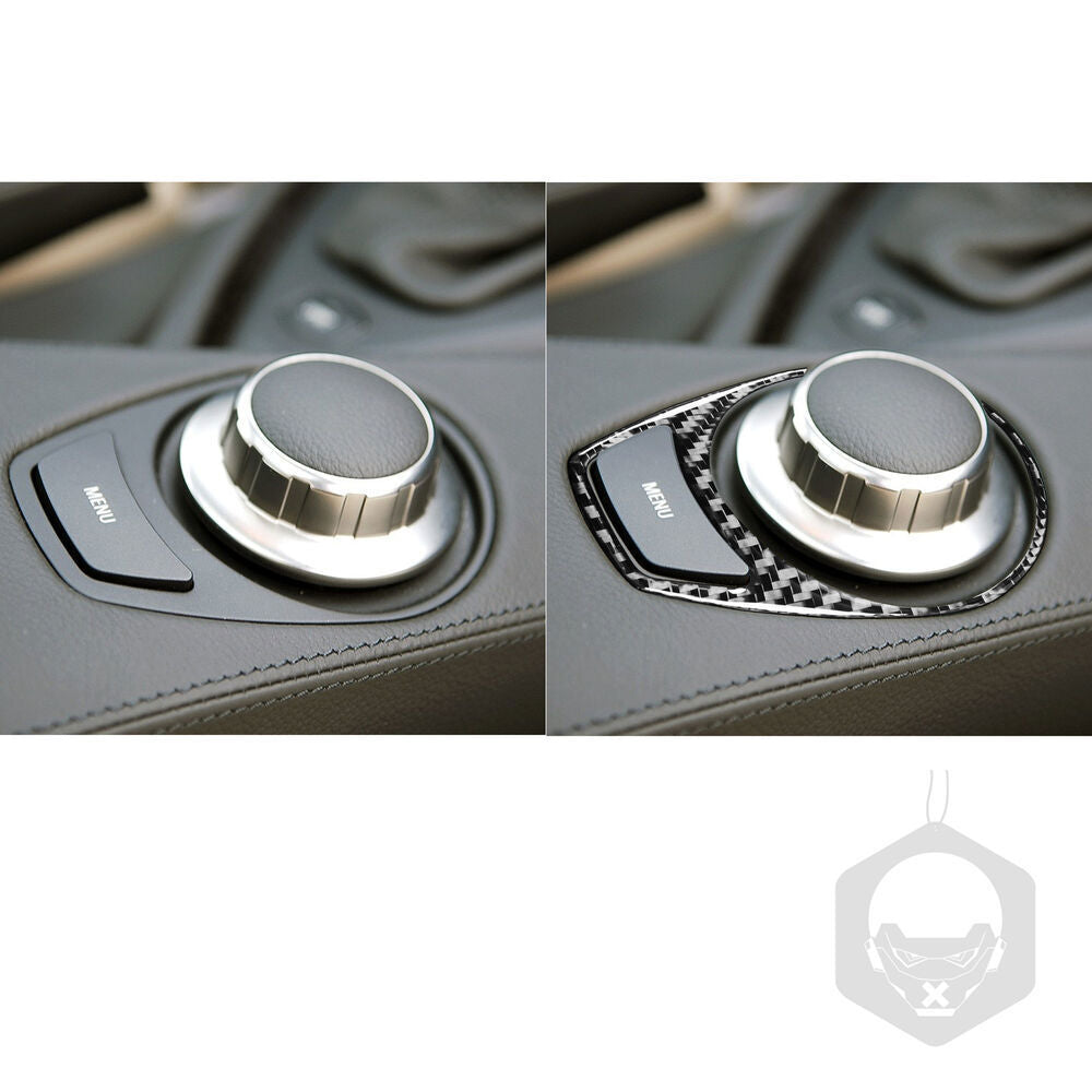 Carbon Fiber FM Switch Panel Interior Trim For 650i 645Ci M6 2004-2010 n