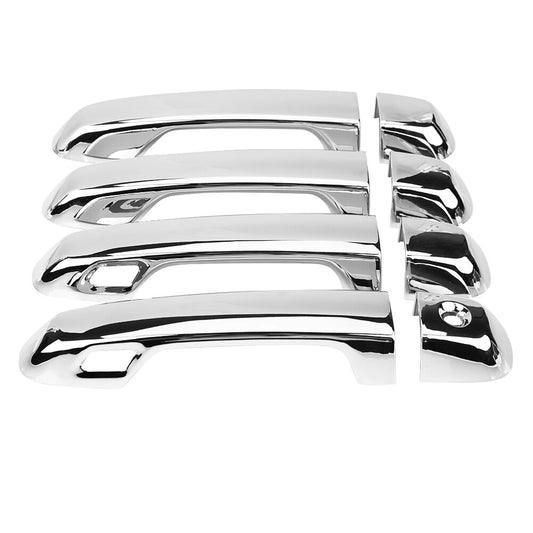 Hot 8pcs Car Chromium Electroplating Door Handle Cover Trim Parts For Land