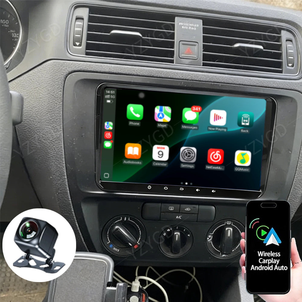for Volkswagen for Passat Sedan 2005-2010 Stereo Apple Carplay Car Radio Screen GPS
