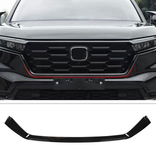For 2023-24 for Honda CR-V Glossy Black Front Bumper Grille Lower U Shape Trim Strip