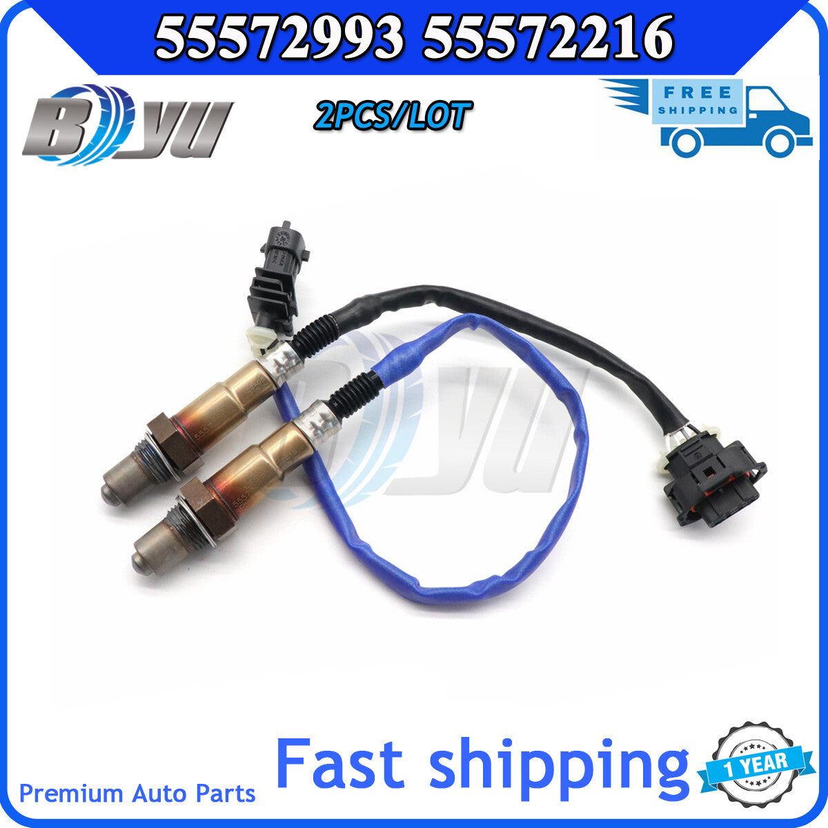 Two brand new upstream and downstream oxygen sensors for 2011-2015 for Cruze 12 Sonic 1.4L v