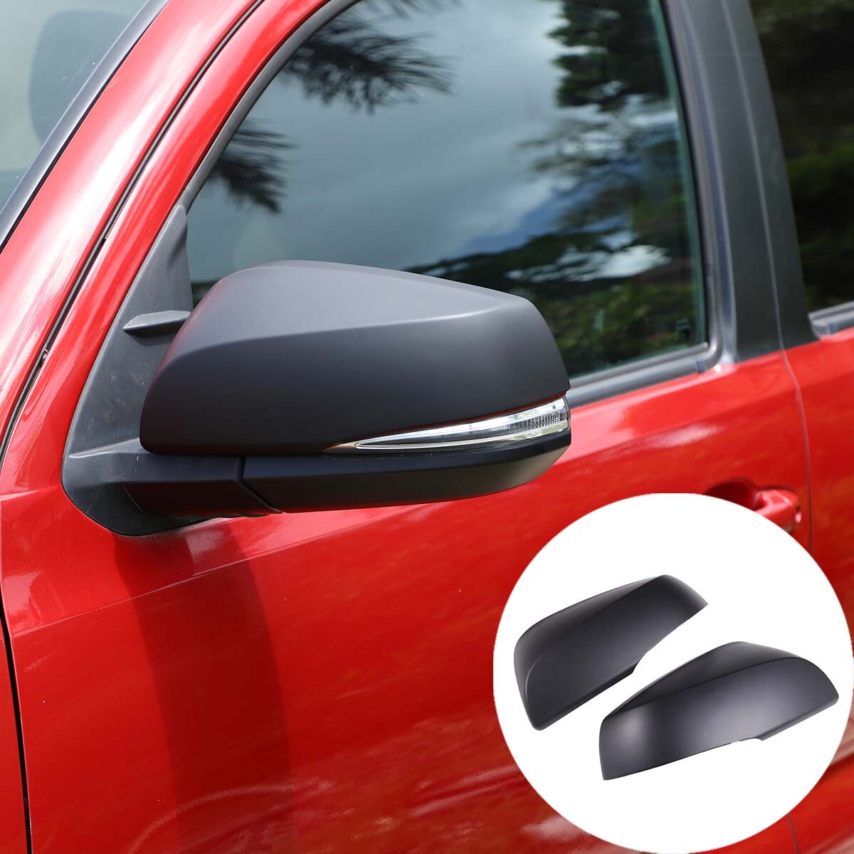 Carbon fiber ABS headlight switch decorative frame suitable for @ Tundr @ 2022-23 - v