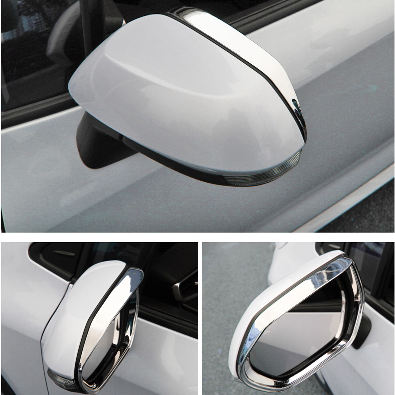 for Toyota for Corolla 2019-2023 Chrome Rearview Mirror Rain Eyebrow frame Trim