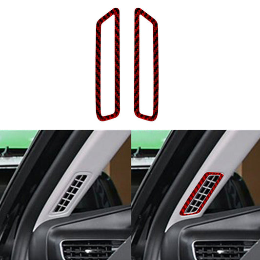 Carbon Fiber Interior Decor Handbrake Console Cover Trim For 2012-2015 for Fiat 500 v