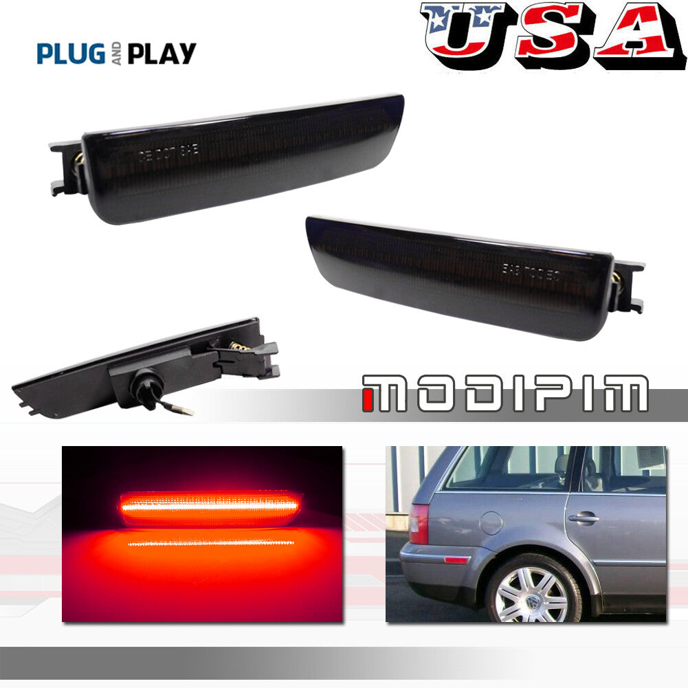 [Plug and Play] Smoked lens red LED rear side marker light suitable for 01-05 for VW for Passat B55- v