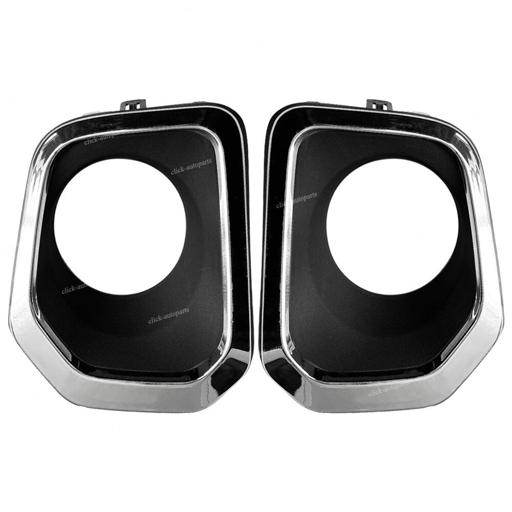 2pcs for Toyota Tacoma Fog Light Bezel 2016-2020 Chrome Front Left+Right
