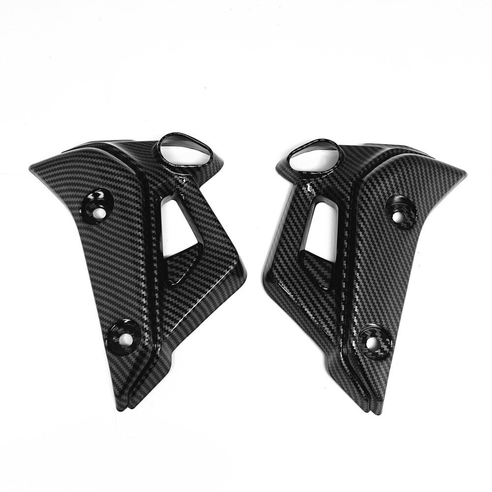 Carbon fiber front-side indicator radiator shroud for Yamaha 2022-2024 MT-07