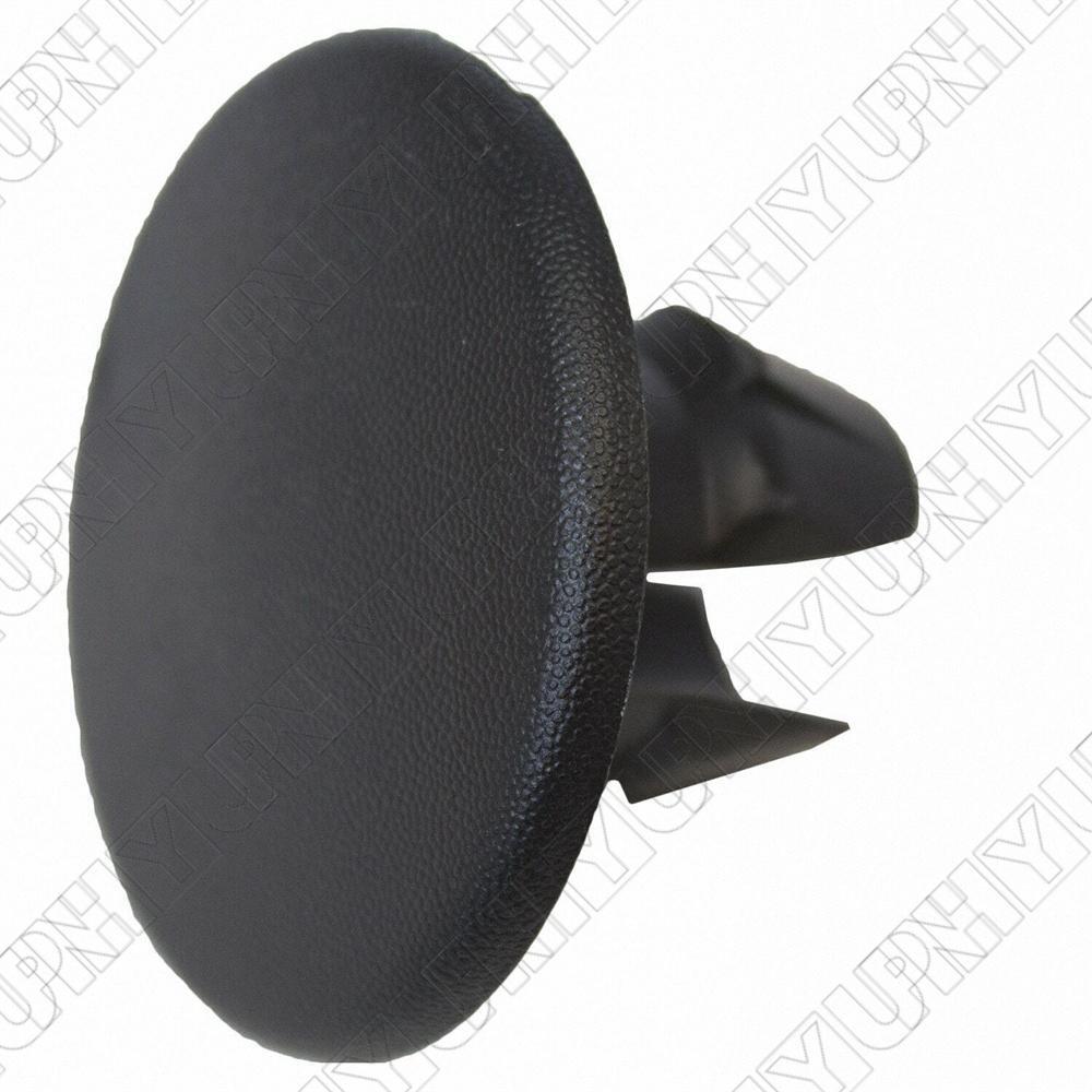 Black Round Rear Bumper Tailgate Step Pad Plug Cover For 97-08 for Ford F-250 17D754