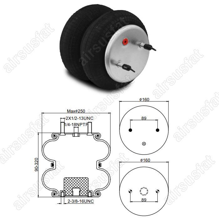 For Firestone W01-358-6905 / 2B9-206 Air Suspension Spring Bag Replace
