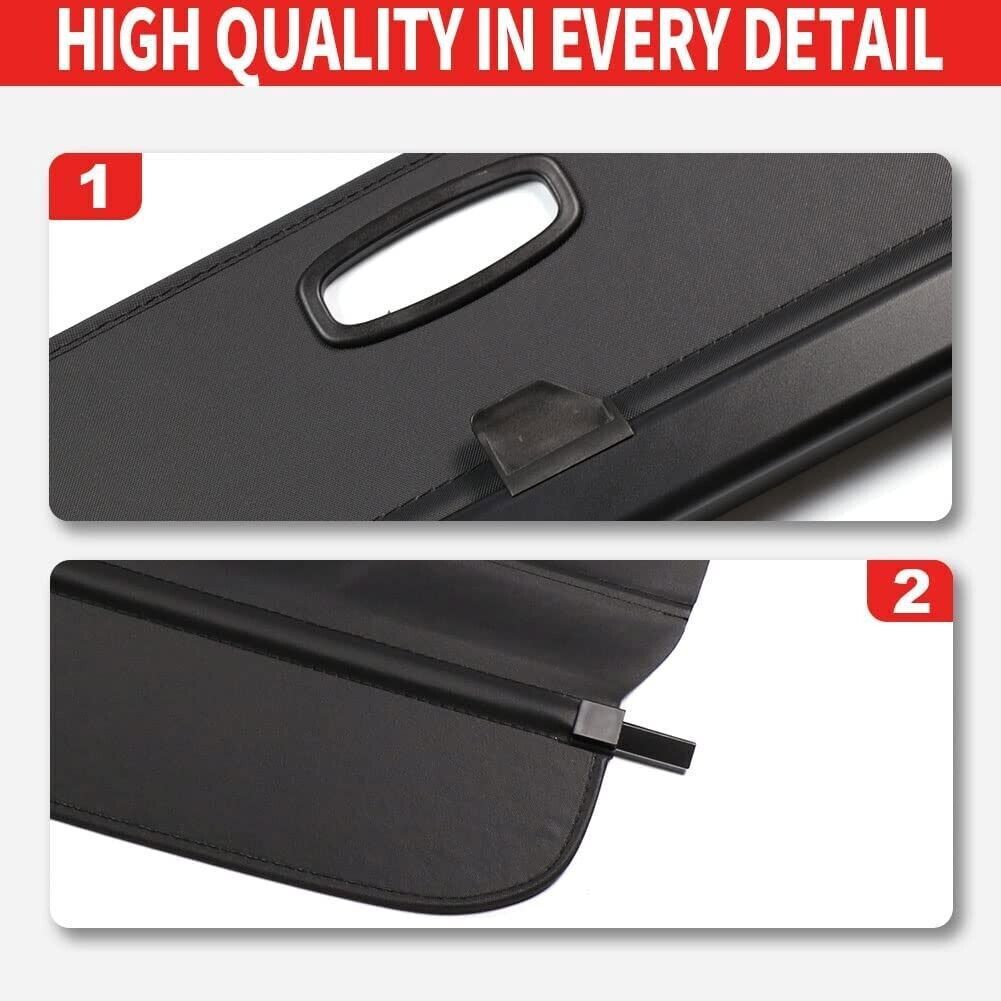 for Volvo XC60 2018-2023 Rear Trunk Security Cargo Cover Luggage Security Shield