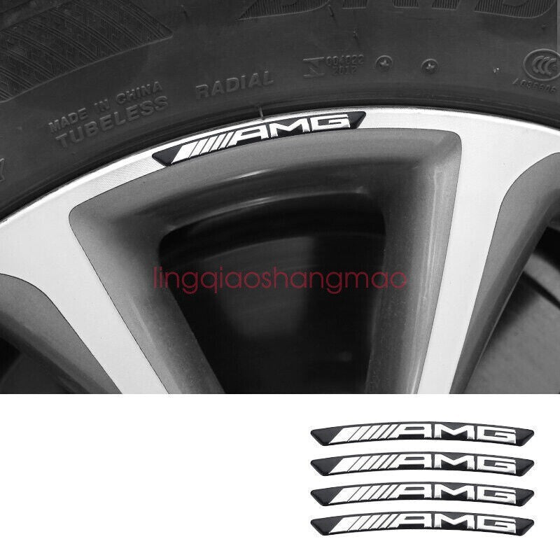 NEW for Mercedes AMG Edition Sport Wheels Badge 3D Sticker Logo Emblem Decoration