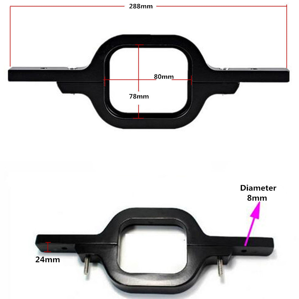 Off-Road Truck Trailer Tow Hitch Mounting Bracket Dual LED Reverse Lamp Holder