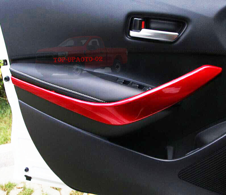 for Corolla Red Inner Front Door Handrail Strip Cover Trim 2019-2021 B n