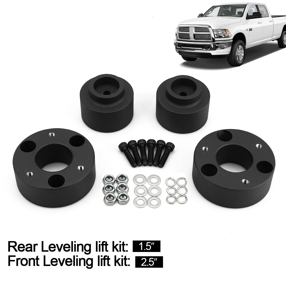 2.5-inch front + 1.5-inch rear full lift kit leveling kit for Dodge for Ram 1500 4WD 2WD