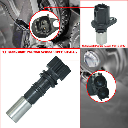 2x Cam/Crankshaft Position Sensor For 2000-16 for Toyota Prius Yaris for Scion xA xB