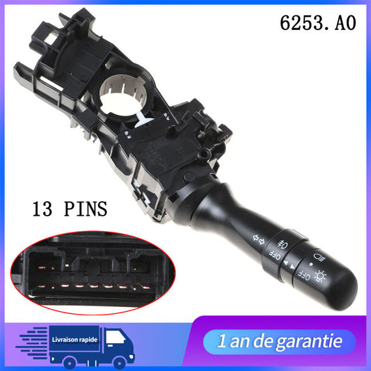 6253.A0 COMMODO GAUCHE PHARE CLIGNOTANT COMODO pour for PEUGEOT 107 for CITROEN C1 AYGO n