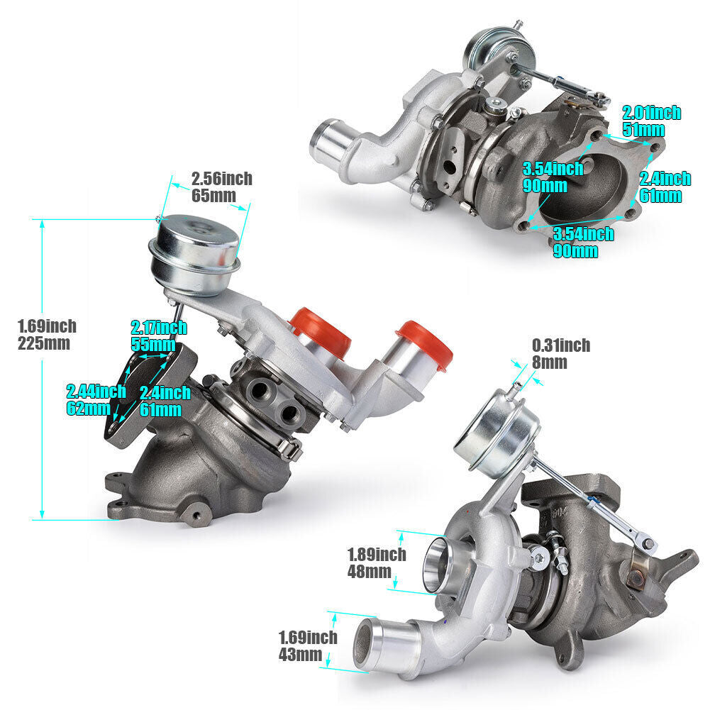 Turbo Turbocharger Set For 10-19 for Ford Explorer Taurus for Lincoln MKS MKT 3.5L RHLH