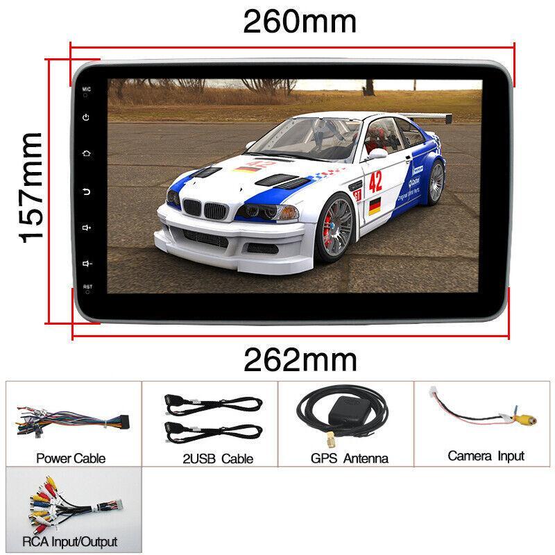 1 + 16GB Car Radio 10.1-inch Rotatable Android 9.0 Audio Head Unit GPS Navigation RDS/DVR/USB- n