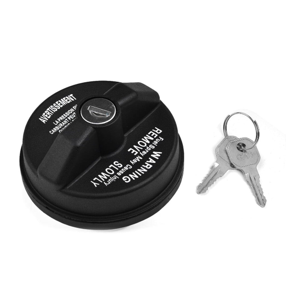 Gas Fuel Cap W/2 KEY Fit for Chrysler for Jeep for Dodge 2001-2016 Black 05278655AB Q