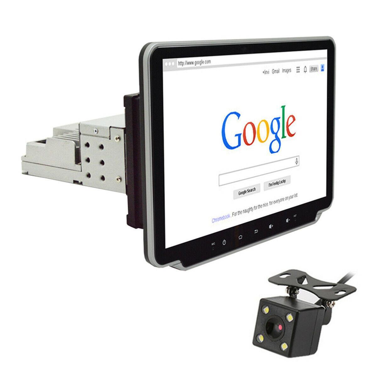 Car-mounted 10.1-inch single DIN touchscreen camera, stereo radio, Bluetooth GPS, MP5 player n