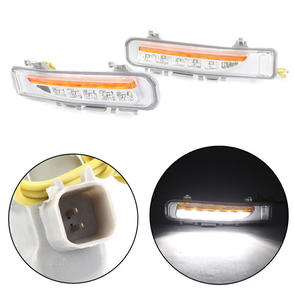 Pair Car LED Daytime Running Lights DRL Fog Driving Lamp Fit for Ford Edge 2011-2014