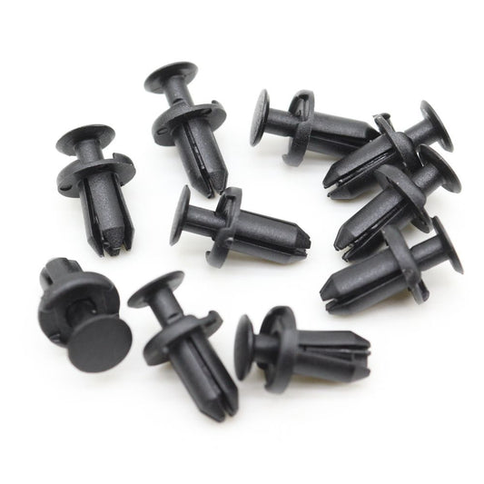 10-piece pack for Nissan 11-17 Juke Quarter panels - Corner trim fastener rivets 768821KA0A