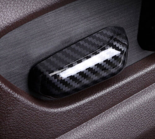 Red Carbon Fiber Door Speaker Side Panel Cover Trim For Taycan 2019-2022 v