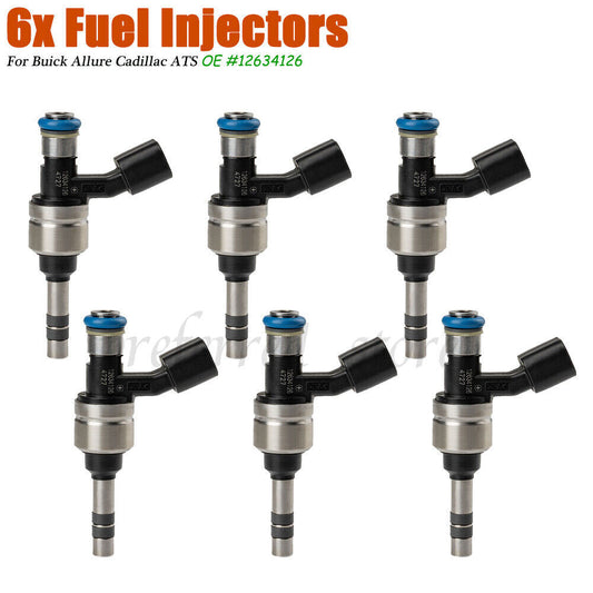 6-piece fuel injector kit for 2012-2017 Equinox for GMC Terrain 3.6L V6 12634126- v