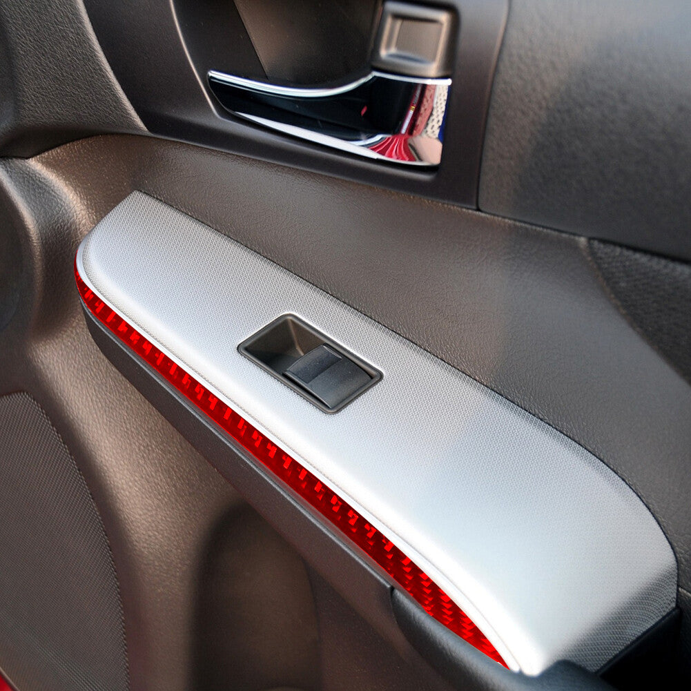 Red Carbon Fiber LCD Air Vent Outer Frame Cover for Hyundai for Veloster JS 2019-22 v