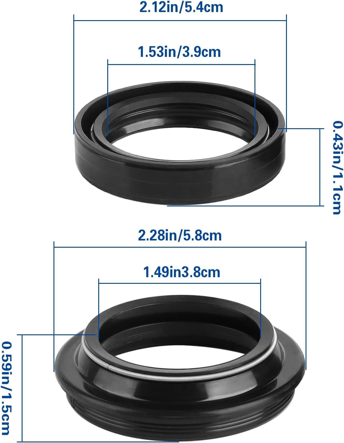 Front Fork Oil Seal and Dust Seal Kit 41 x 54 x 11mm for Honda VF750C V45 MAGNA