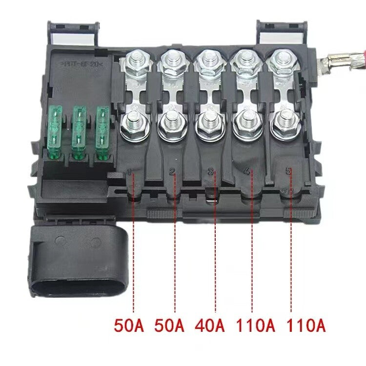 Battery fuse box assembly with fuse blade for Bora for Golf 4 MK4 - n