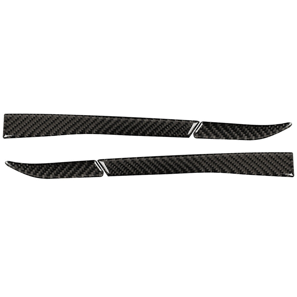 Carbon Fiber Look Rearview Mirror Mouldings Trim Cover for Ford for Mustang 2015-19