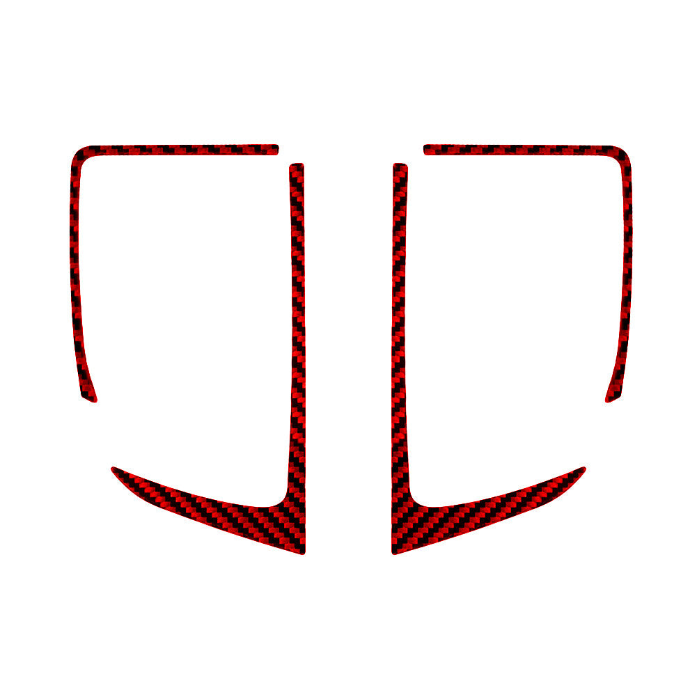 Red Carbon Fiber Central Storage Box Cover Trim For Tundra 2014-2018 v