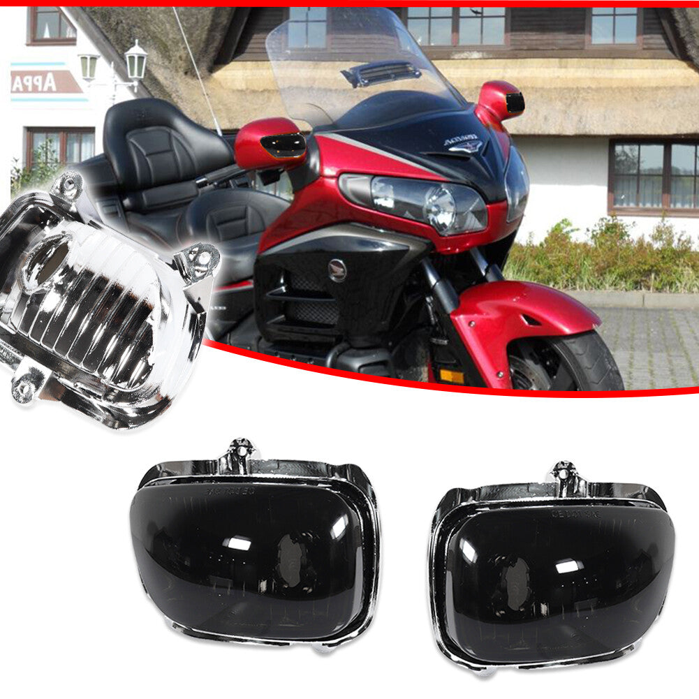 Suitable for the 2001-2017 for Honda Goldwing GL1800 F6B smoked front turn signal light housing- v