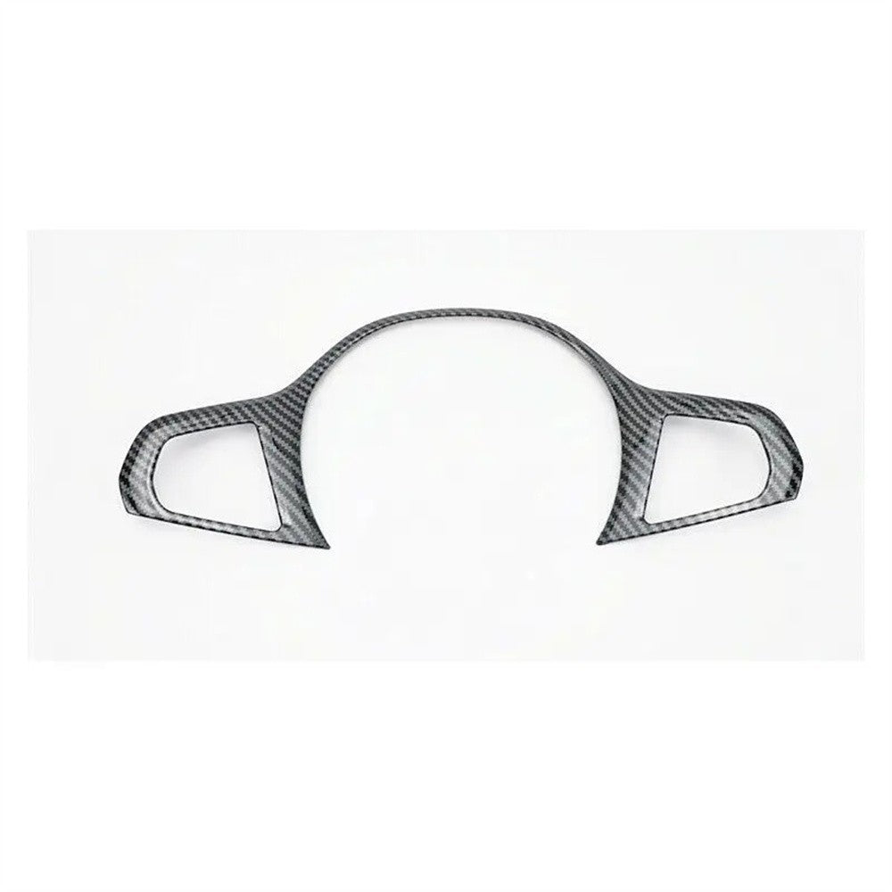Car ABS Carbon Fiber Look Interior Trim Steering Wheel Cover for BMW 3 Series Q