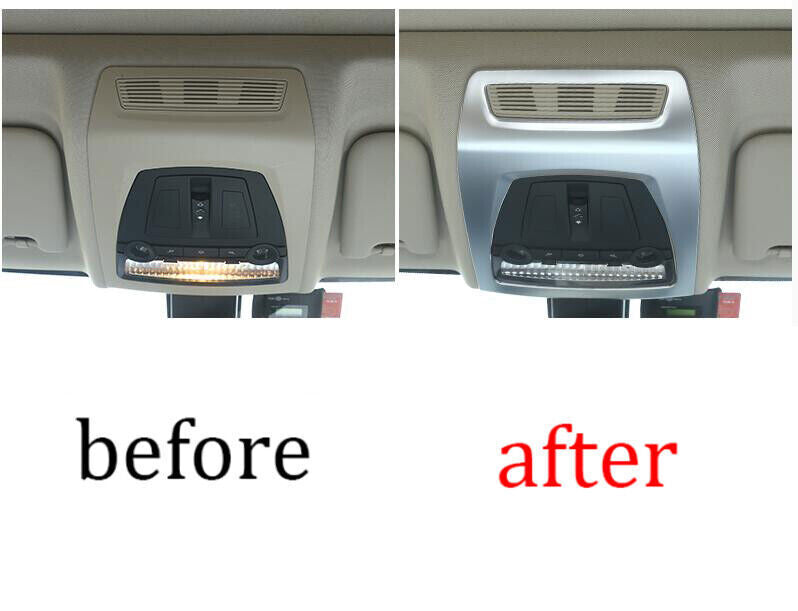 for BMW X3 F25 2011-2017 ABS Silver Front Reading Light Lamp Frame Molding Trim