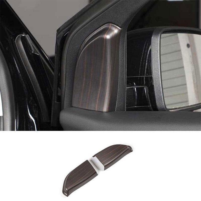 Front Triangle A Pillar Cover Trim 2PCS for Ford Edge 2015-2021 Matte Wood Grain